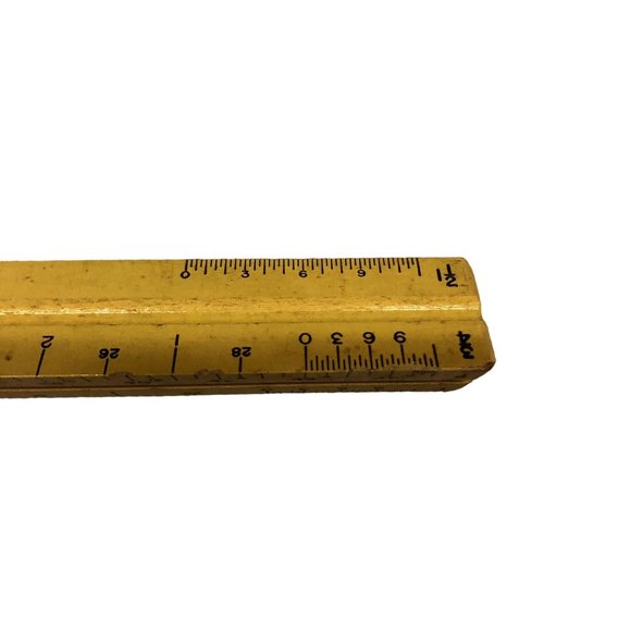 Vintage Dietzgen 3-Sided Engineer Wooden Ruler Used 31626 Architect Drafting - Picture 11 of 16